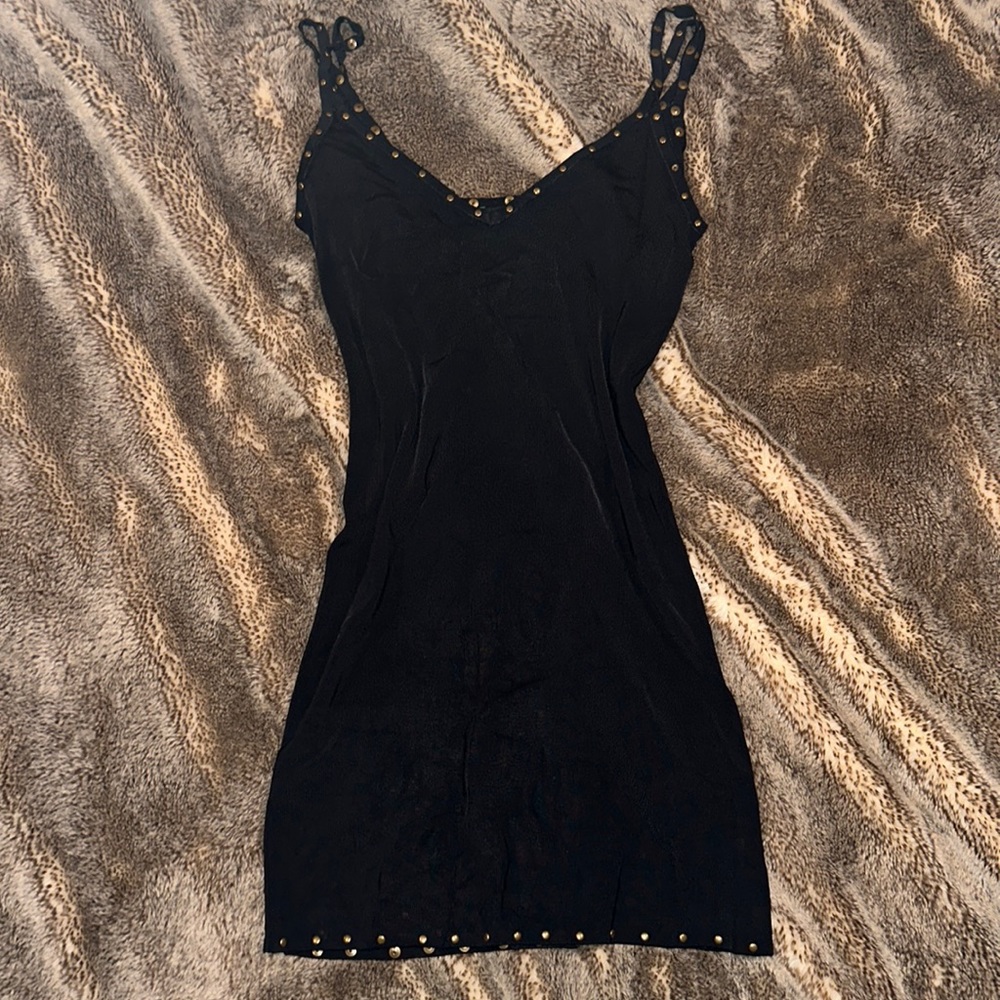 Bodycon black mini dress